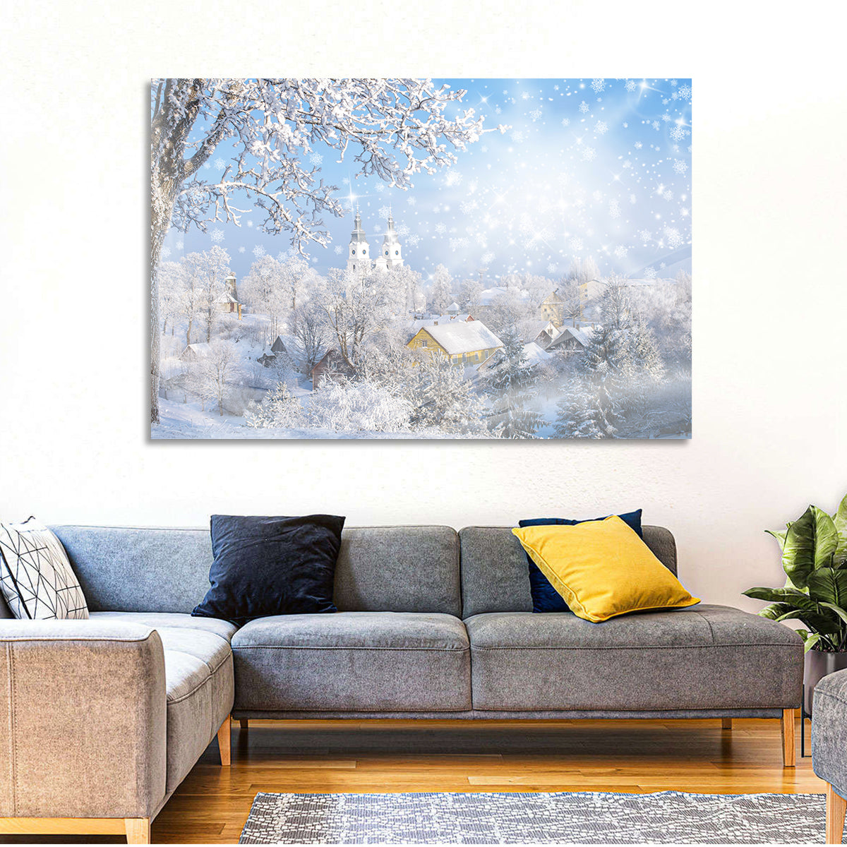 Frosted Village Wall Art