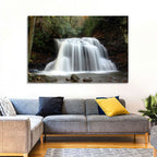 Holly River Autumn Waterfall Wall Art