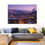 Tromsø Twilight Cityscape Wall Art
