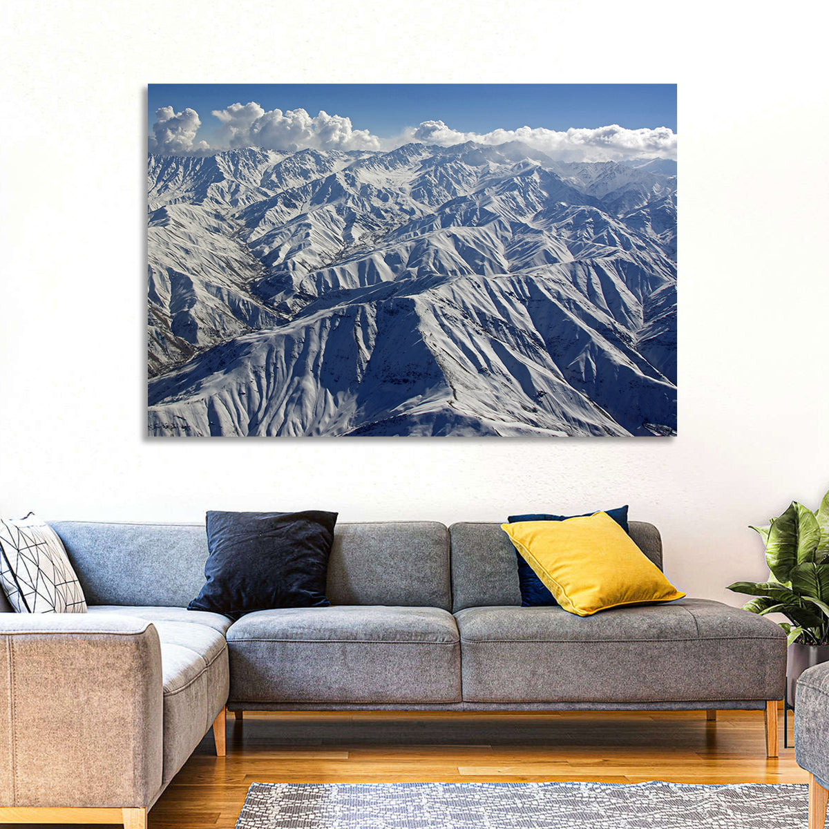 Snow-capped Afghan Mountains Wall Art