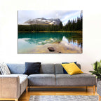Lake O Hara Mountain Reflection Wall Art