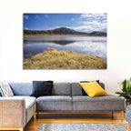 Mount Aso Lake Reflection Wall Art