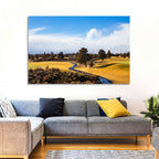 Central Oregon Golf Course with Winding Path Wall Art