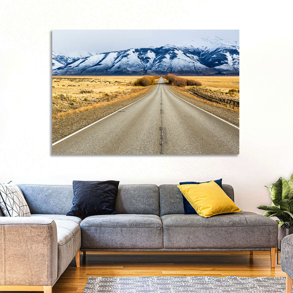 El Calafate Road with Snow Peaks Wall Art