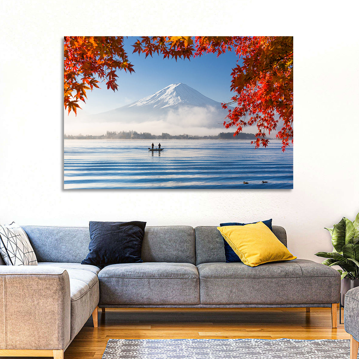 Mount Fuji Over Lake Kawaguchiko Wall Art