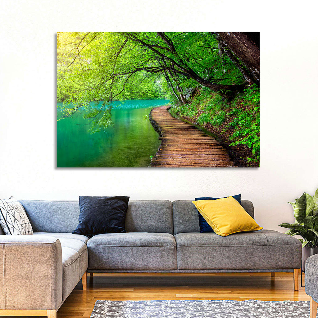 Plitvice Lakes Boardwalk Wall Art