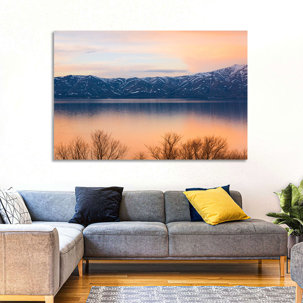 Lake Sevan Golden Dusk Wall Art