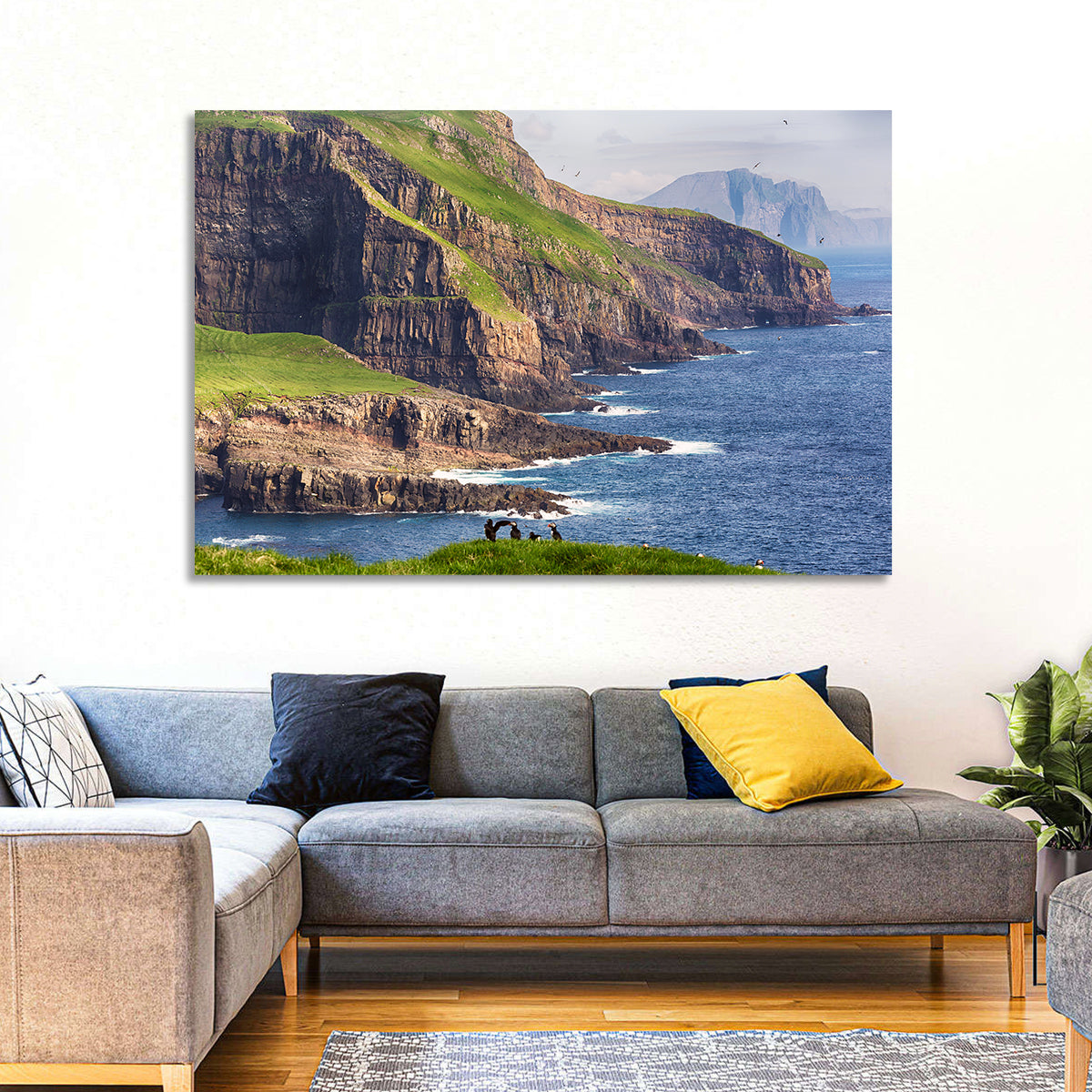 Mykines Cliffs, Faroe Islands Wall Art