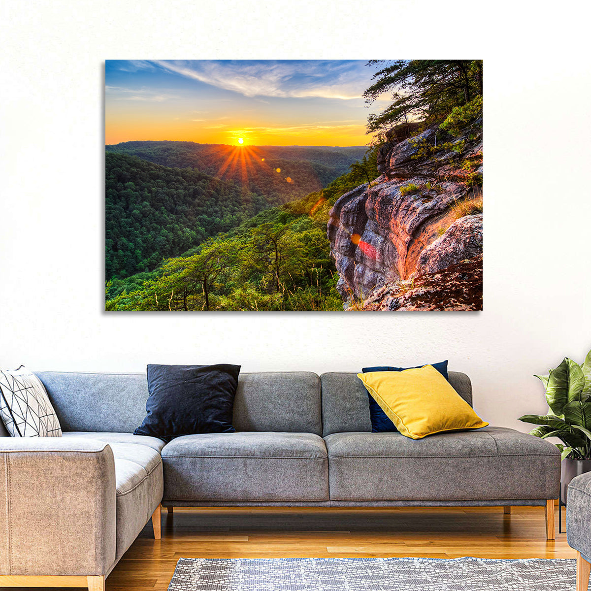 Big South Fork Gorge Sunset Wall Art