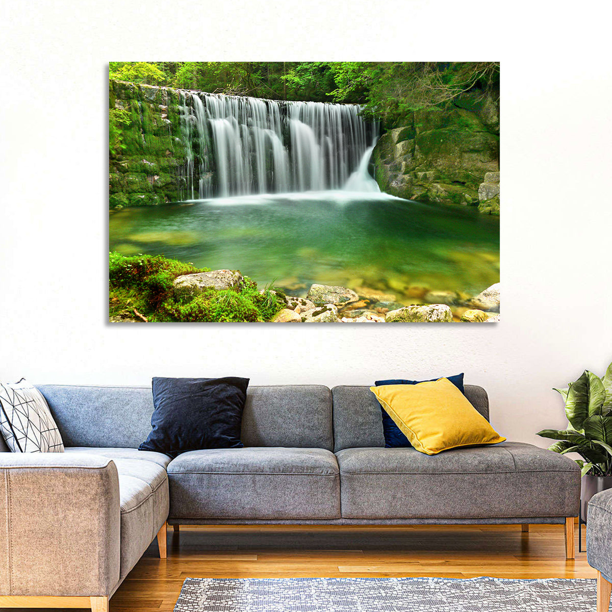 Emerald Lake Cascade Wall Art
