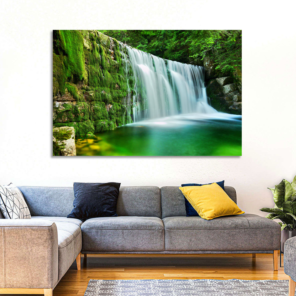 Emerald Lake Cascade Wall Art