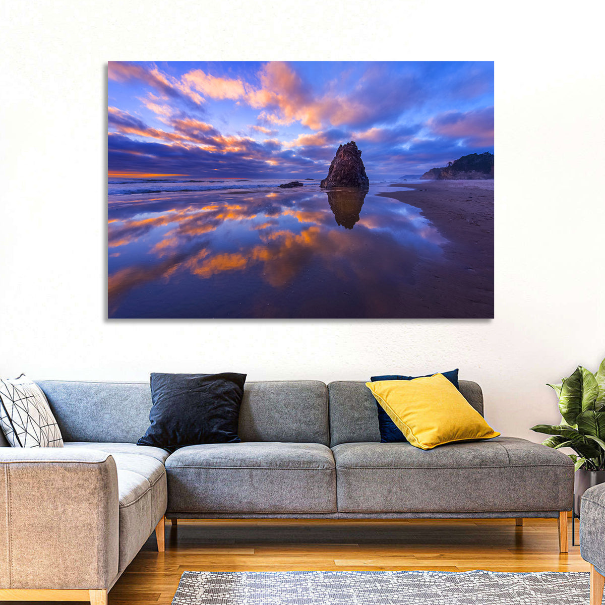 Oregon Coast Sea Stack Sunset Wall Art