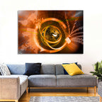 Digital Connectivity Globe Wall Art