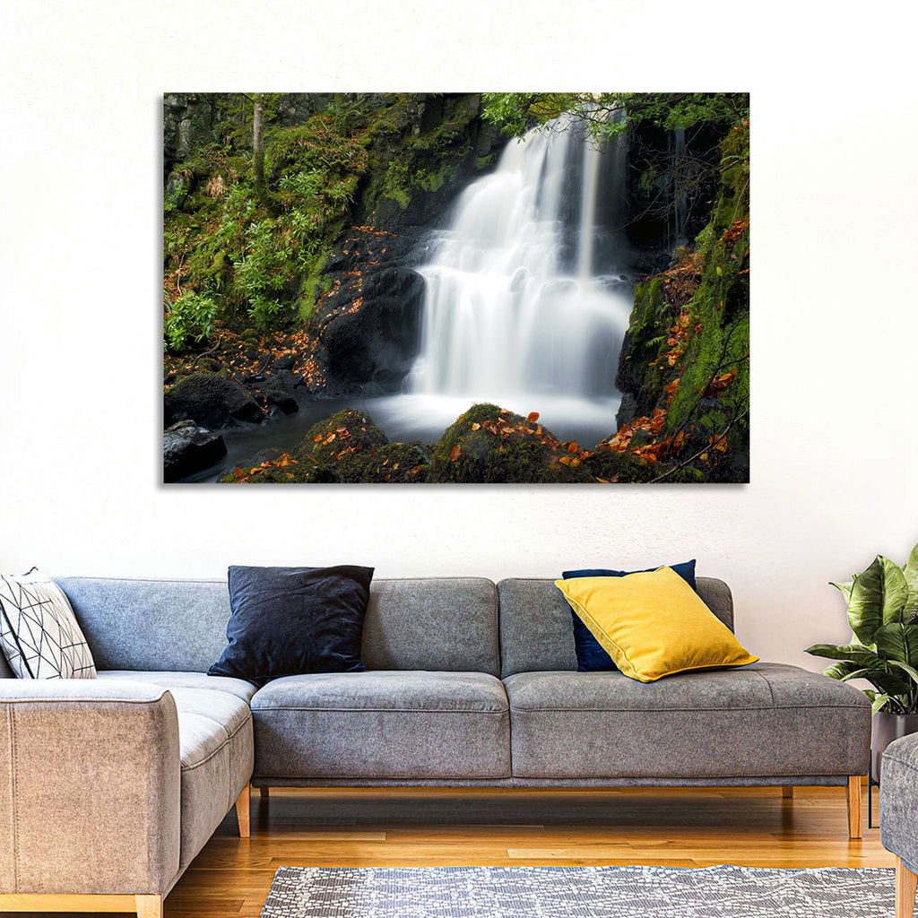 Autumn Waterfall in Tobermory Wall Art