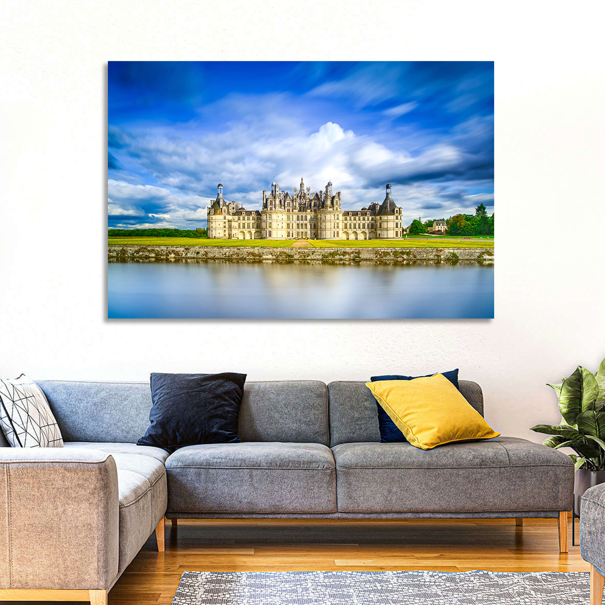 Château De Chambord Reflection Wall Art