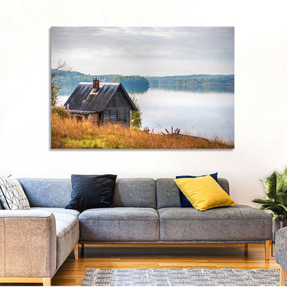 Salmon Lake & House Wall Art