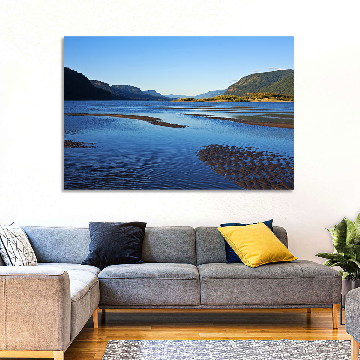River Gorge Landscape Wall Art in a room, landscape