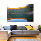 Golden Hour Lake Reflection Wall Art
