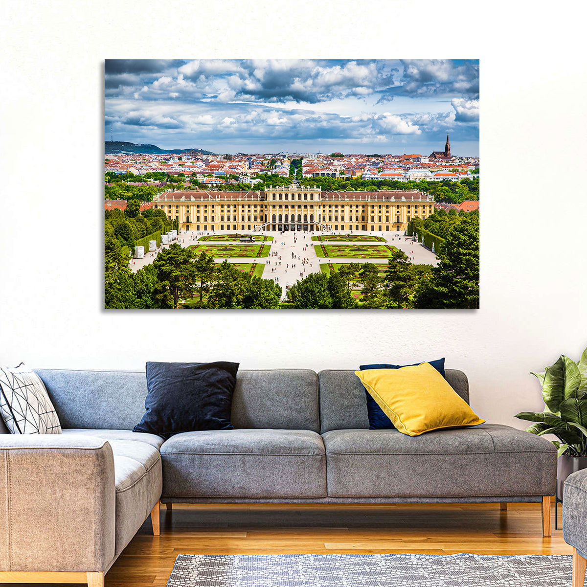 Schönbrunn Palace and Great Parterre Gardens Wall Art