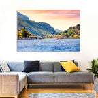 Lake Iseo Morning Harbor Wall Art
