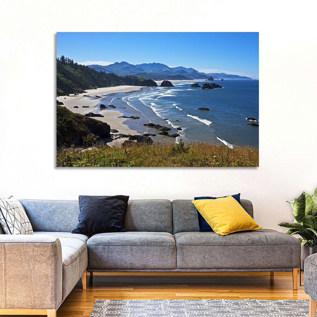 Cannon Beach Morning Shoreline Wall Art