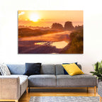 Dirt Road at Golden Hour Wall Art