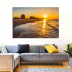 Ventnor Beach Sunrise Reflection Wall Art