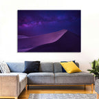 Lone Hiker Under the Milky Way Wall Art