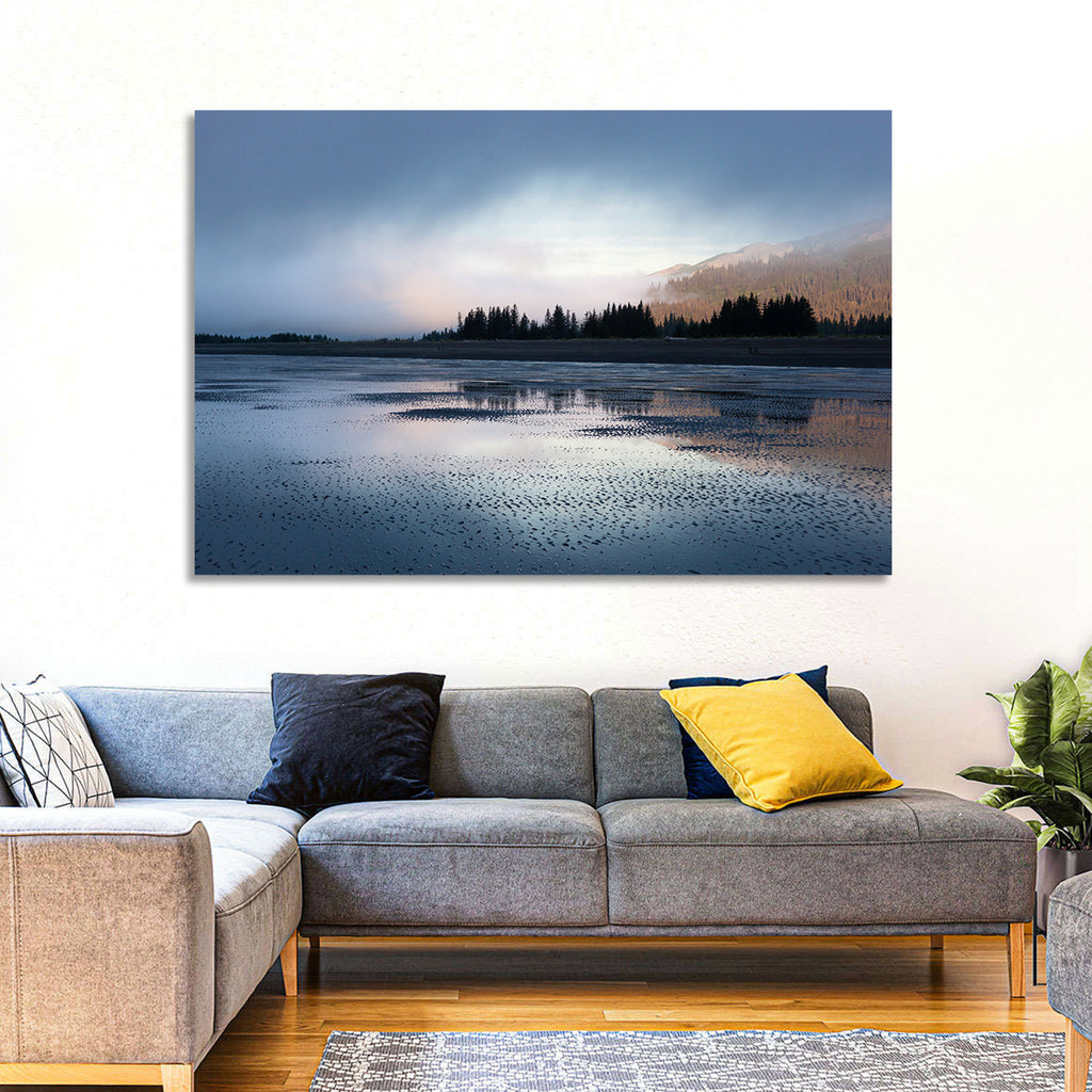 Lake Clark Foggy Shoreline Wall Art