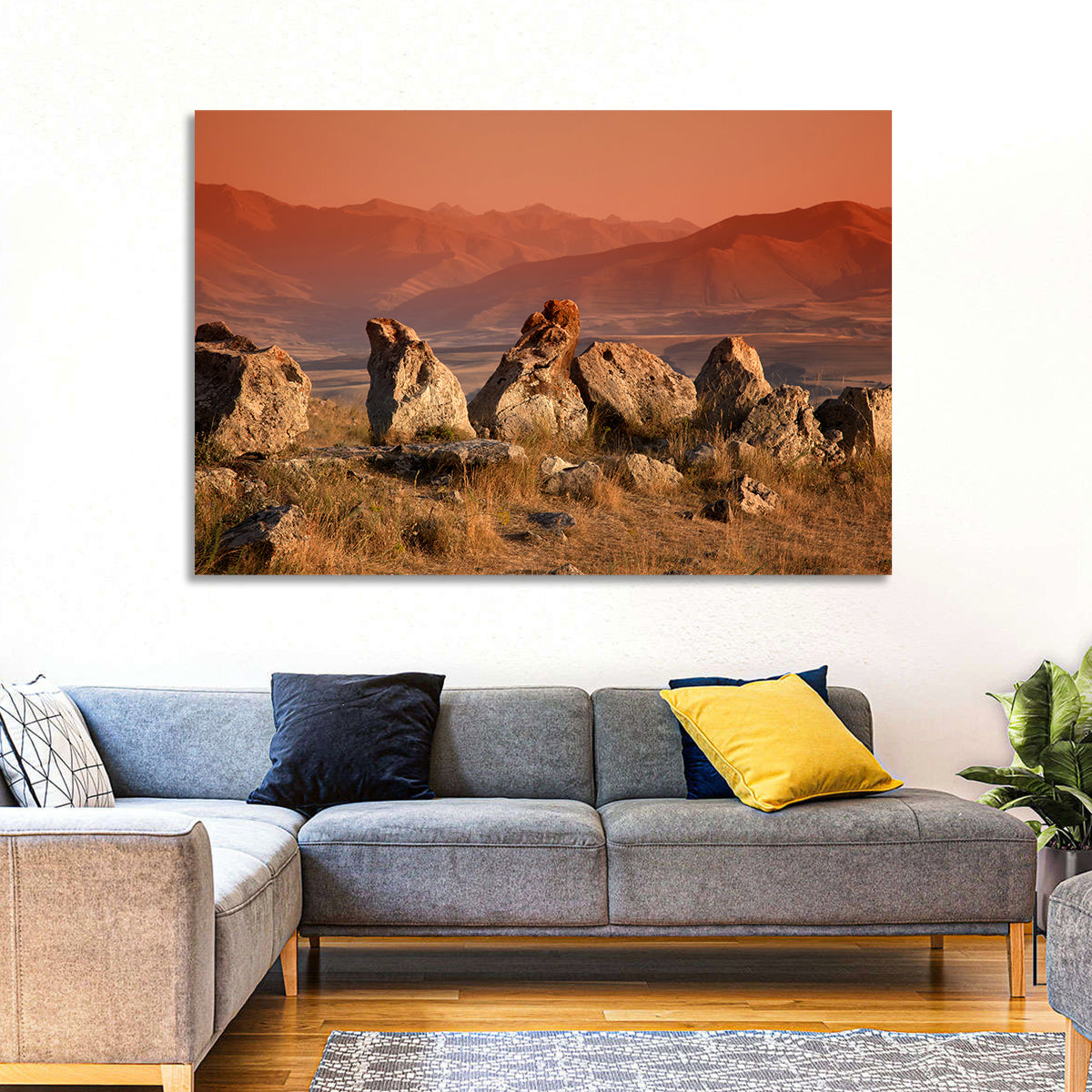 Karahunj Rocky Ridge at Sunset Wall Art