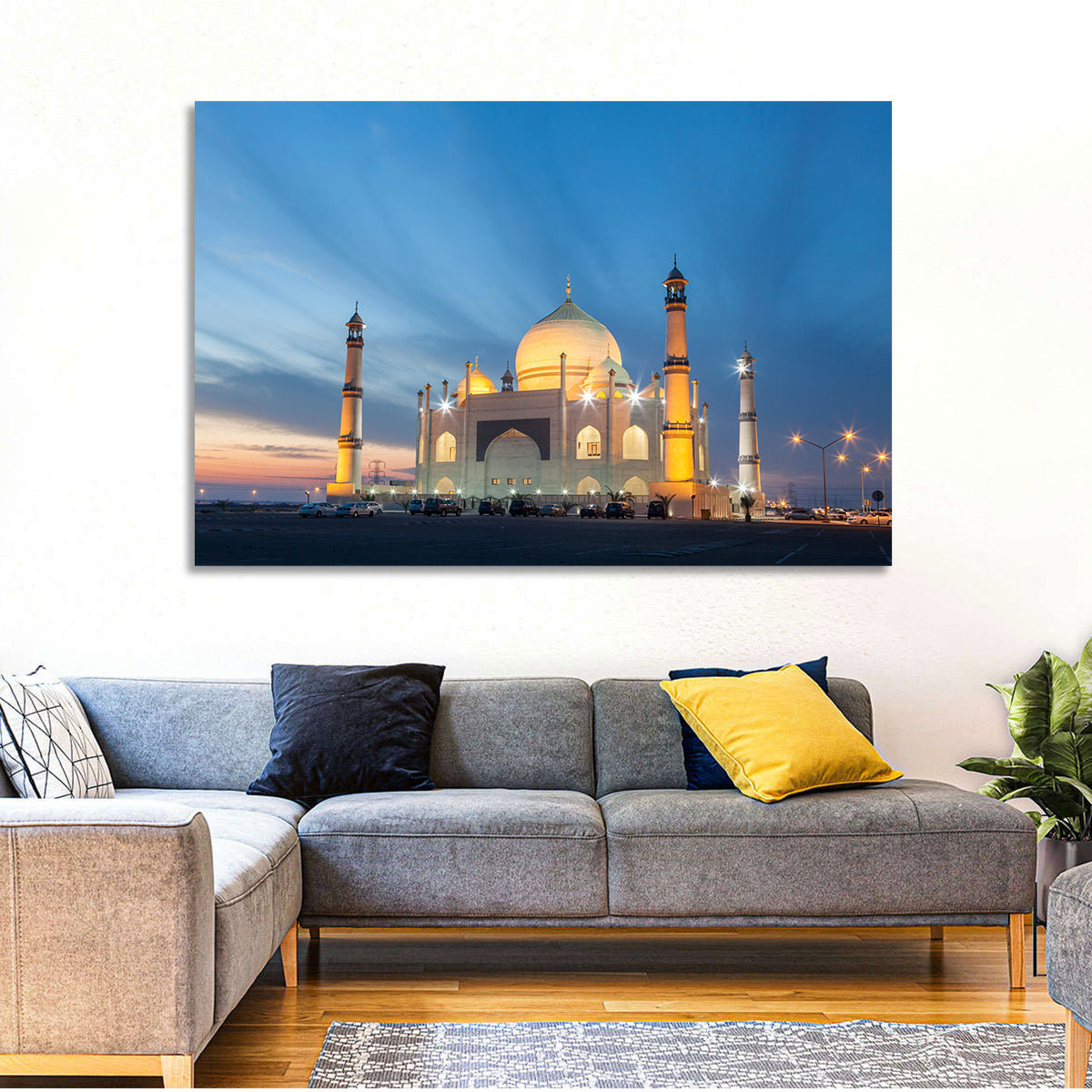 Siddiqa Fatima Zahra Mosque at Dusk Wall Art