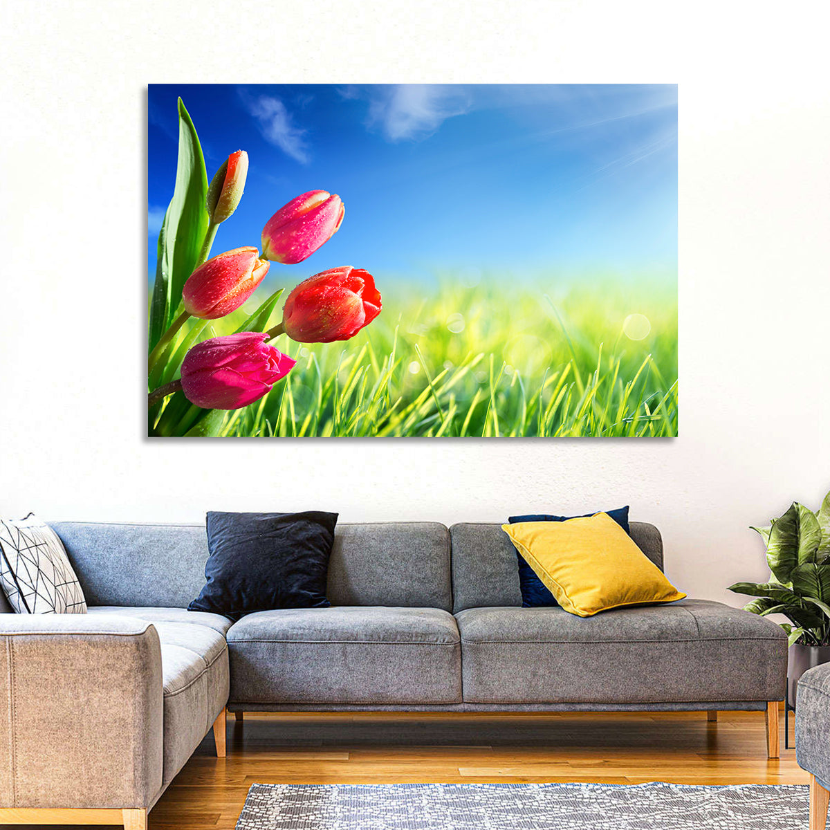 Tulips in Spring Wall Art