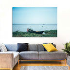 Red Ribbon Boat on Lake Victoria Wall Art