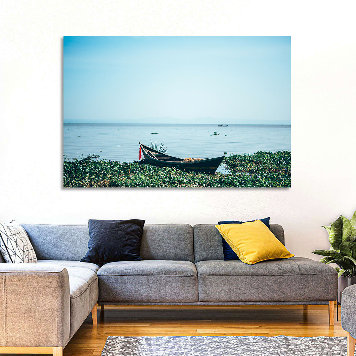 Red Ribbon Boat on Lake Victoria Wall Art