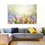 Soft Focus Tulip Meadow Wall Art