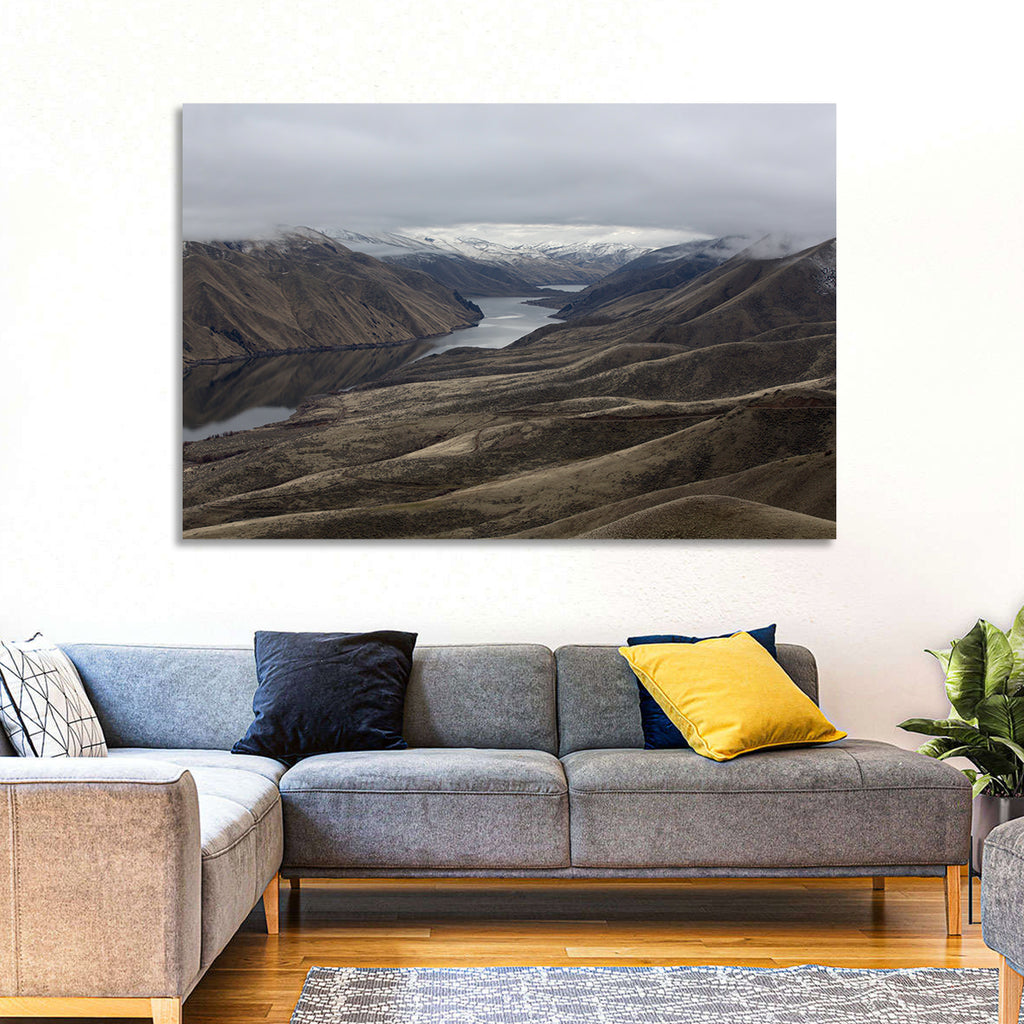 Snow-dusted Snake River Canyon Wall Art