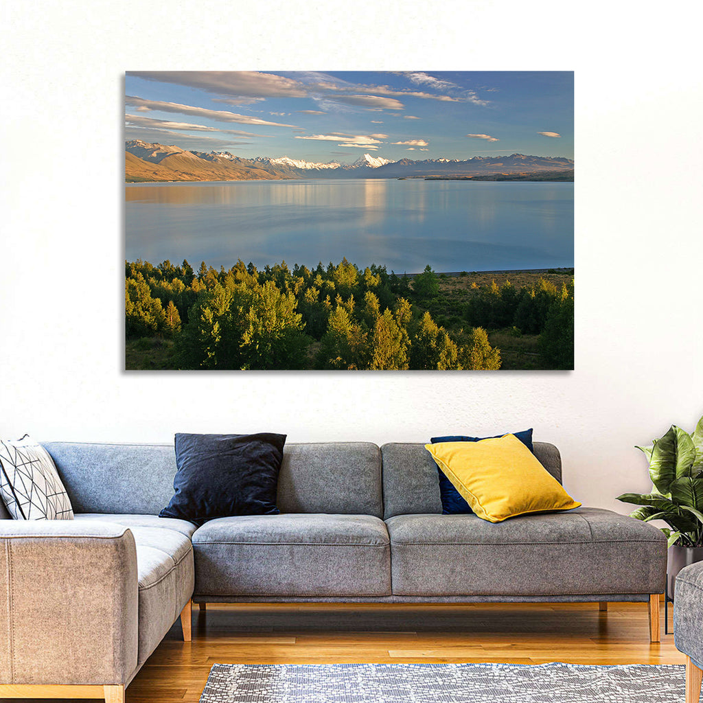 Lake Pukaki Reflections with Mount Cook Wall Art