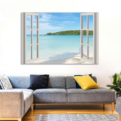 Phuket Beach Window Wall Art