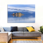 Misty Wanaka Island Reflection Wall Art