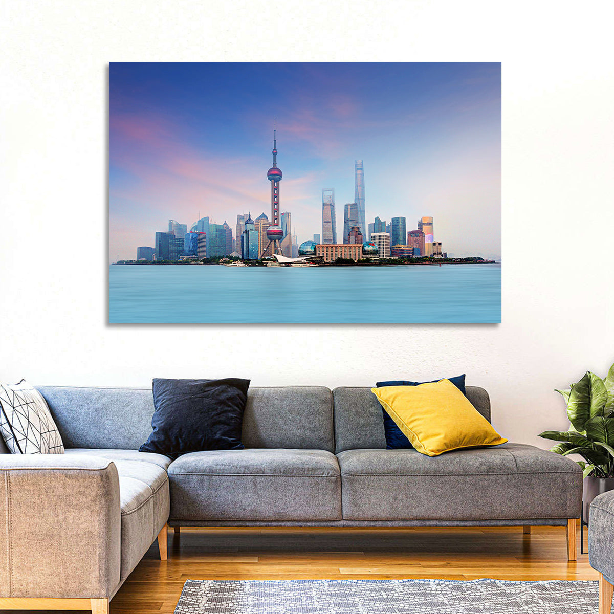 Shanghai Lujiazui Skyline Wall Art