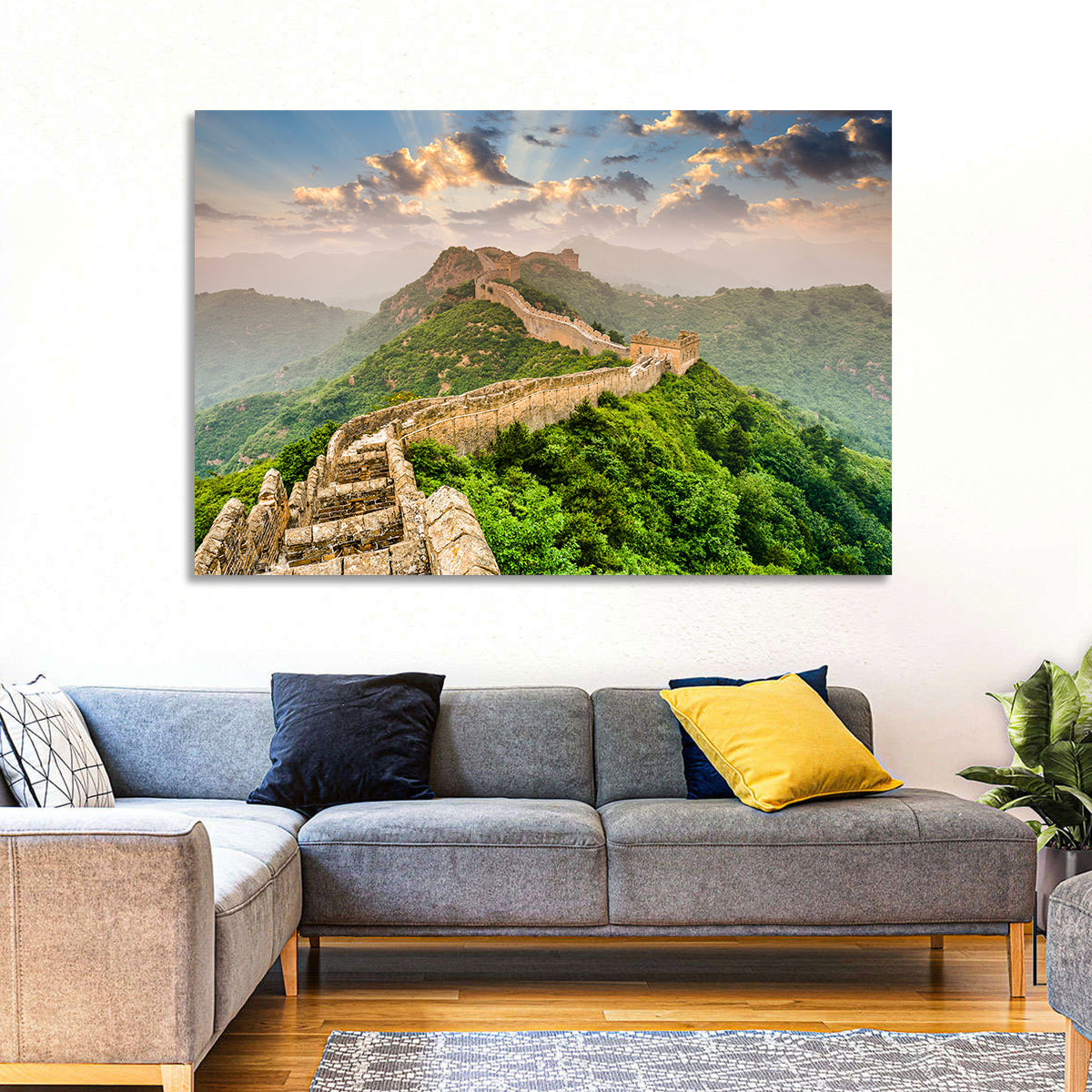 Great of China Wall Art in a room, landscape