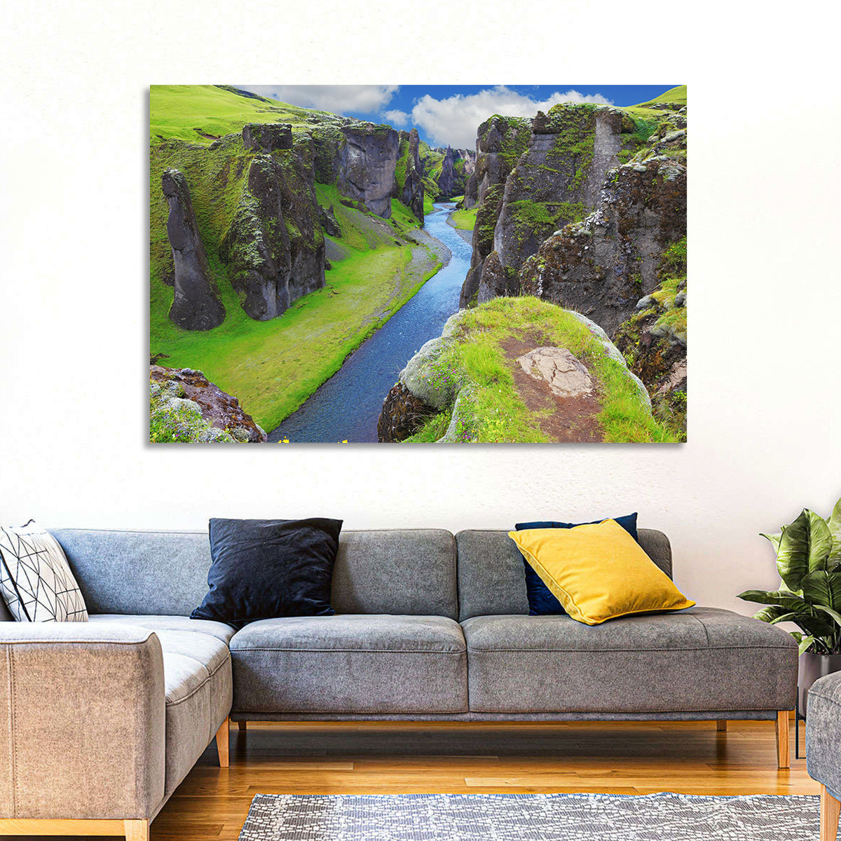 Neverland Cliffs, Fjaðrárgljúfur Canyon Wall Art