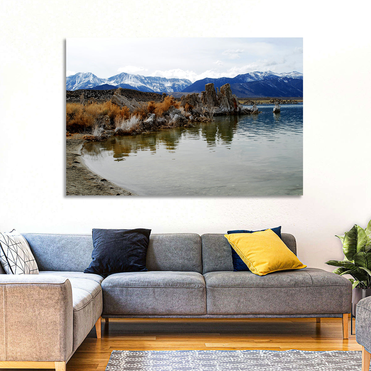 Mono Lake Tufa Towers with Mount Whitney Wall Art in a room, landscape