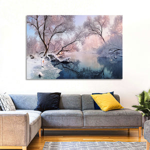 Snowy Lake Wall Art