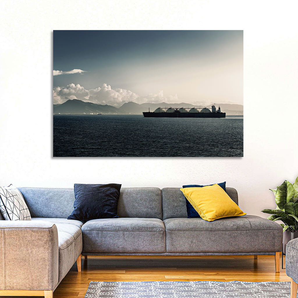Lng Tanker at Sea Wall Art