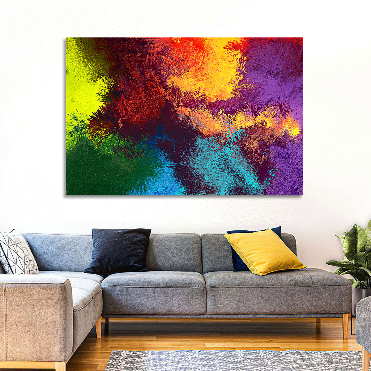 Sparkling Colors Abstract Wall Art