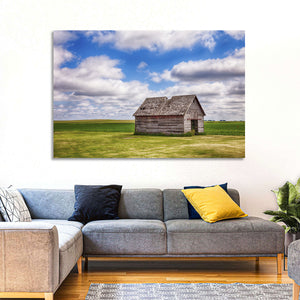 Old Shed in Farm Field Wall Art