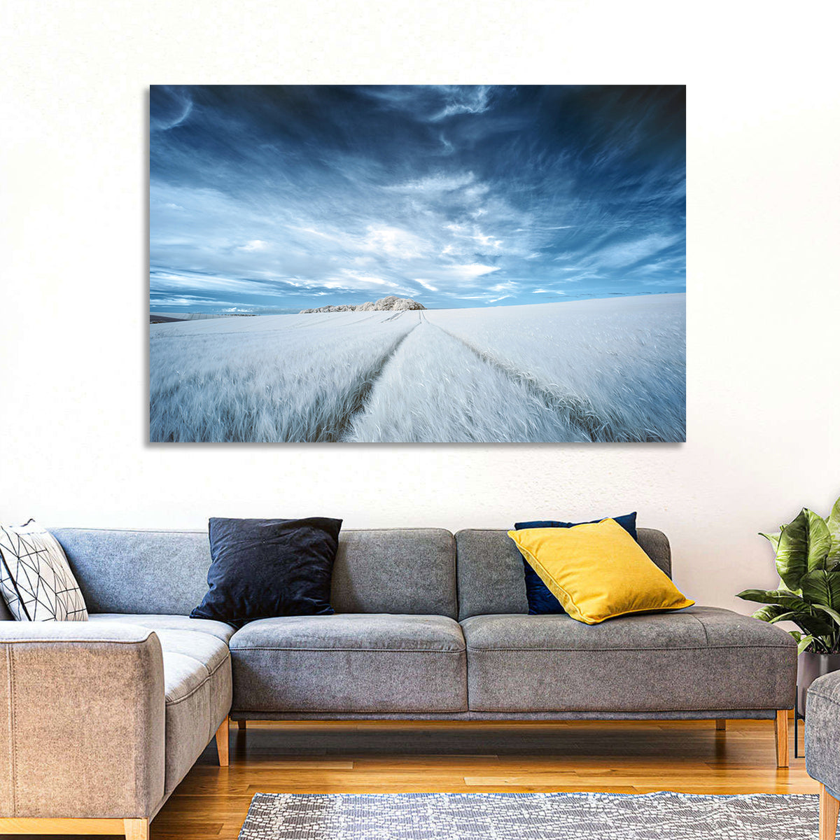 Surreal Infrared Grain Field Wall Art