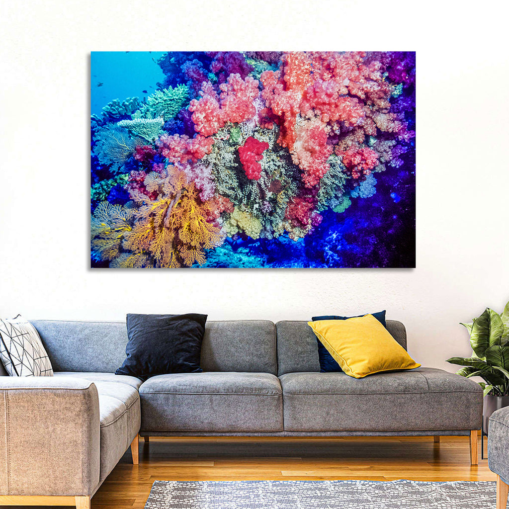 Vibrant Coral Reef Wall Art