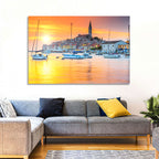 Rovinj Harbor at Sunset Wall Art